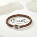 Jewelry wholesale Explosive Hand-Woven Leather Twist Pattern Charm Bracelet for Men