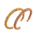 Jewelry wholesale New Arrival 18K Gold Plated Spiral Twist Mesh Bracelets Bangle