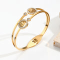 Jewelry wholesale Wholesale Trendy Anti Tarnish Zirconia Life Tree Polish Bangles
