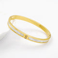 Jewelry wholesale Hot Selling Fashion Stainless Steel Waterproof Cubic Zircon Bangles
