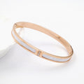 Jewelry wholesale Hot Selling Fashion Stainless Steel Waterproof Cubic Zircon Bangles