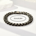 Jewelry wholesale Hot Sale Business Style Black Gun Plated Men's Charm Bracelet