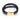 Jewelry wholesale Explosive Hand-Woven Leather Black Plated Rectangle Men's Bracelet