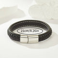 Jewelry wholesale Seconds Buckle Twist Pattern Leather Jewelry Charm Bracelet