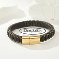 Jewelry wholesale Seconds Hand-Woven Wire Rope Leather Charm Bracelet