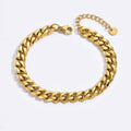 Hip Hop Stainless Steel Adjustable Cuban Chain Bracelet WAN4 Jewelry