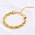 Elegant Waterproof Adjustible Twist Rope Chain Bracelets WAN4 Jewelry