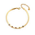 Jewelry wholesale Best Selling Diamond Zirconia Flat Snake Chain Bracelet