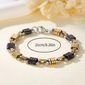 Jewelry wholesale Hot Punk Fashion Multicolor Geometric Men's Bracelet