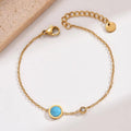Jewelry wholesale Explosive Classic Blue Gemstone Oval Women's Bracelet