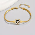 Jewelry wholesale Hot Black Gemstone Flat Snake Chain Bracelet for Men and Women