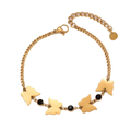 Jewelry wholesale Hot Sale Black Zirconia Stainless Steel Cuban Fine Chain Bracelet