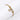 Jewelry wholesale Hot Sale Round Snake Chain Heart Zirconia Charm Bracelet