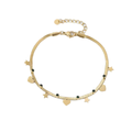 Jewelry wholesale Hot Sale Stainless Steel Jewelry Star Heart Charm Bracelet