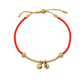 Jewelry wholesale New Lucky Bell Pendant Red Rope Adjustable Bracelet