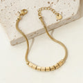 Jewelry wholesale Trendy Wholesale Jewelry Cubic Beads Round Snake Chain Bracelets