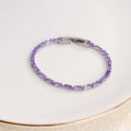Jewelry wholesale Classic Geometric Rectangular Color Block Zirconia Bracelet for Women