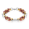 Jewelry wholesale Popular Punk Polished Rectangular Geometric Men's Bracelet