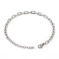 Jewelry wholesale Hot sale unisex jewelry embossed oval chain fine bracelet