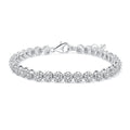 Jewelry wholesale Trendy 925 Silver 2mm Round 3.5ct Moissanite Tennis Bracelets