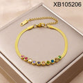 Hypoallergenic Geometric Butterfly Zircon Bracelet WAN4 Jewelry