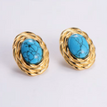 Jewelry wholesale Wholesale Stainless Steel Stone Zircon Pearl Studs Earrings