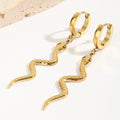 Jewelry wholesale Vintage Fashion Jewelry 18K Gold Plated Snake Pendant Dangle Earrings