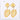 Jewelry wholesale Wholesale Stainless Steel  Leaf Shaped Micro Inlaid Zircon Earrings