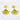 Women's 18K Gold Sunflower Inlaid Green Stone Environmentally Friendly Non-Fading Stainless Fashion Jewelry Pendant Earrings WAN4 Jewelry