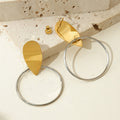 Jewelry wholesale Fashion Jewelry Stainless Steel Geometric Drop Shape Dangle Earrings