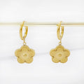 Wholesale Water Drop Flower Heart Four Leaves Clover Eardrops PVD 18k Gold Plated Jewelry Stainless Steel Anti Allergy Earrings WAN4 Jewelry