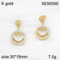 Wholesale Water Drop Flower Heart Four Leaves Clover Eardrops PVD 18k Gold Plated Jewelry Stainless Steel Anti Allergy Earrings WAN4 Jewelry