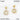 Wholesale Water Drop Flower Heart Four Leaves Clover Eardrops PVD 18k Gold Plated Jewelry Stainless Steel Anti Allergy Earrings WAN4 Jewelry