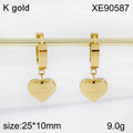 Wholesale Water Drop Flower Heart Four Leaves Clover Eardrops PVD 18k Gold Plated Jewelry Stainless Steel Anti Allergy Earrings WAN4 Jewelry