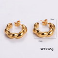 Jewelry wholesale Hot Sale Geometric Stainless Steel Vintage Irregular Earrings