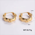 Hot Sale Trendy Stainless Steel Earrings Popular Jewelry 18K Gold Plated Geometric Cast Ear Studs Fashion Accessories For Women WAN4 Jewelry
