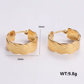 Hot Sale Trendy Stainless Steel Earrings Popular Jewelry 18K Gold Plated Geometric Cast Ear Studs Fashion Accessories For Women WAN4 Jewelry