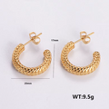 Hot Sale Trendy Stainless Steel Earrings Popular Jewelry 18K Gold Plated Geometric Cast Ear Studs Fashion Accessories For Women WAN4 Jewelry