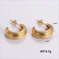 Jewelry wholesale Wholesale Flower Engrave Earrings Stainless Steel Vintage Earrings