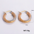 Jewelry wholesale Wholesale Flower Engrave Earrings Stainless Steel Vintage Earrings