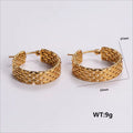 Jewelry wholesale Wholesale Flower Engrave Earrings Stainless Steel Vintage Earrings