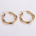 Jewelry wholesale Wholesale Flower Engrave Earrings Stainless Steel Vintage Earrings