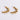Ready To Ship Trendy Fashion Stainless Steel Engrave Pattern 18K Gold Plated Earrings Fine Jewelry For Girl WAN4 Jewelry