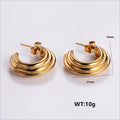 Jewelry wholesale Wholesale Factory Circle Polka Dot Hoops Women Earrings