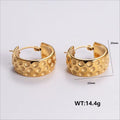 Jewelry wholesale Wholesale Factory Circle Polka Dot Hoops Women Earrings
