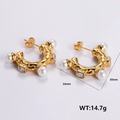 Jewelry wholesale Wholesale Elegant Geometric Pearl Studs Earring Charm Earrings