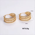 Jewelry wholesale Wholesale Stock Geometric Flowers Leaves Pattern Engrave Earringsoe