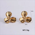Jewelry wholesale Wholesale Stock Geometric Flowers Leaves Pattern Engrave Earringsoe