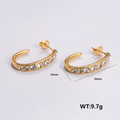 Jewelry wholesale Hot Sale Promotion Irregular Shape Zircon Pearl Earrings