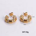 Jewelry wholesale Hot Sale Promotion Irregular Shape Zircon Pearl Earrings